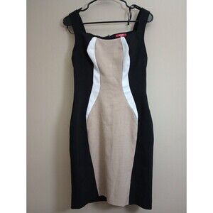 XOXO Sheath Dress Black/White/Beige Size 7/8